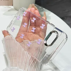 Colorful 3D Bowknot Silvery Glitter Bling Soft Phone Case - Google 10 Pro XL (Purple)