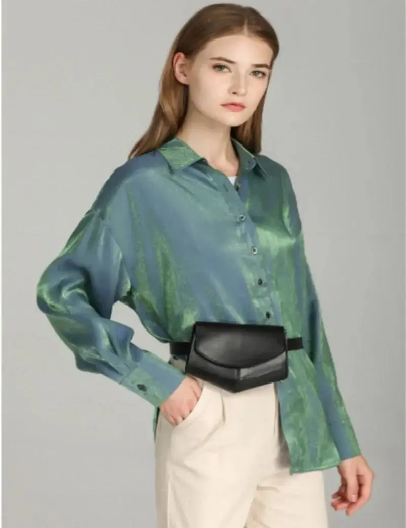 2026 Small Waist Bag Versatile Women Small Delicate Snake Skin Decorative Belt Saddle Bag Fashionable Sweater Belt Trendy