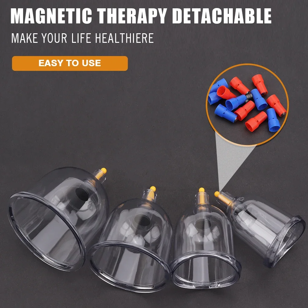 32 Pcs Vacuum Cupping Sets Body Massager Suction Cups Jar Set Plastic Vacuum Suction Therapy Cupping Set Cans for Shoulder Massage Vacuum Cupping Sets Vacuum Cupping Glass