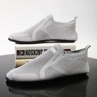 YRZL Men Mesh Loafers Driving Moccasins High Quality Flats Walking Shoes Breathable Non Slip Casual Loafers Summer Mens Shoes