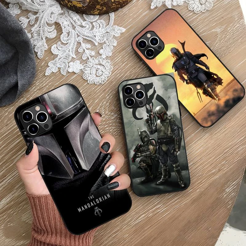 leather iphone 12 case Movie The Mandalorian Phone Case Silicone Soft for iphone 13 12 11 Pro Mini XS MAX 8 7 Plus X 2020 XR cover phone cases for iphone 12