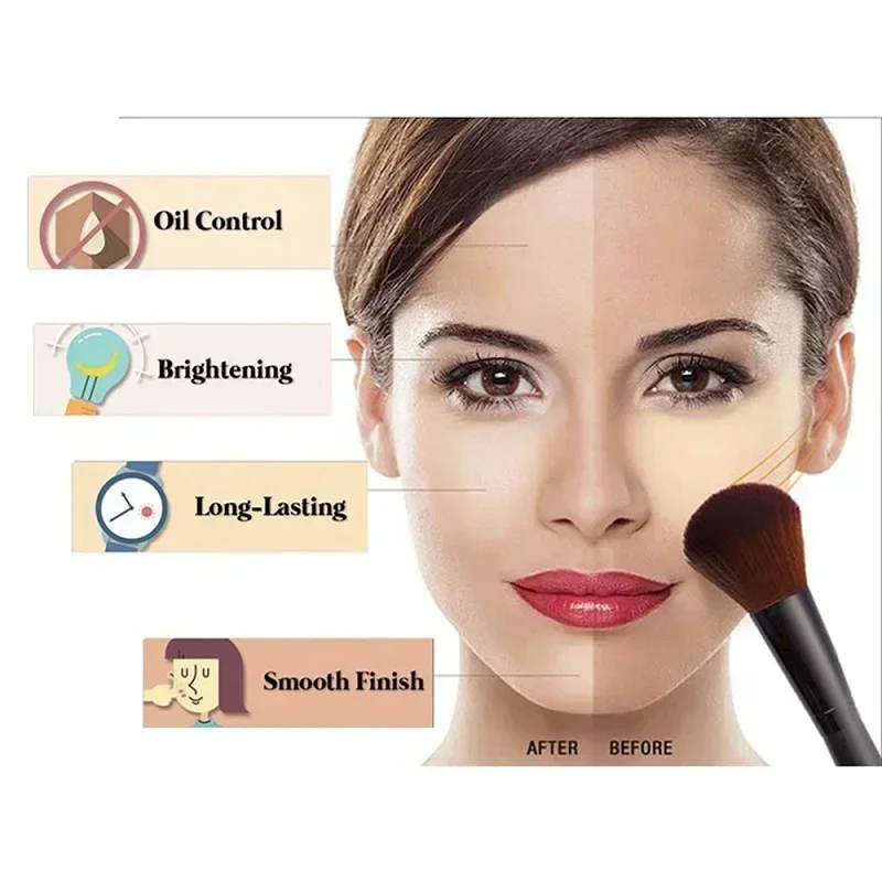 Banana Luxury Powder for Women Face Foundation Banana Powder Bottles Loose Authentic Oil-Control Beauty Make Up Art Tools loose powder,banana powder,face powder
