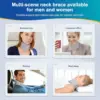 Neck Brace for Sleeping -Cervical Collar Relief Neck Pain and Neck Support Soft Foam Wraps Keep Vertebrae Stable for Women & Men 3