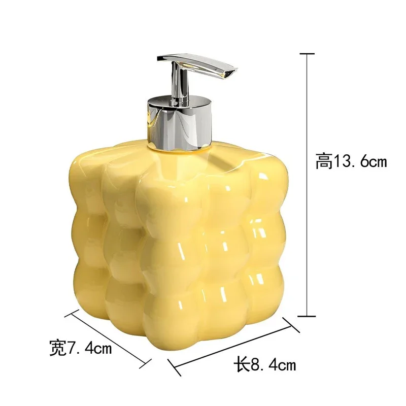 Soap Dispenser Modern Press Emulsion Bottle Bathroom Accessories Hand Sanitizer Soap Dispenser Ceramic Moisturizing Bottle