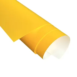 Premium PU Heat Transfer Vinyl for DIY Textiles and Fabric Crafts (Yellow)