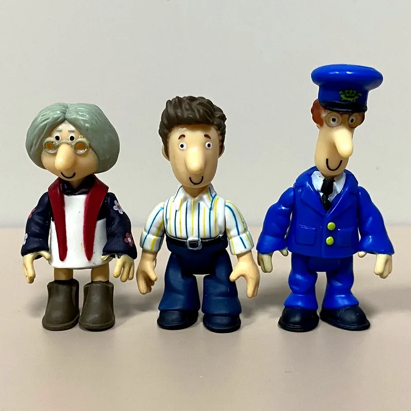 많은 우편 배달부 팻 피규어 팻 우편 배달부 AJ 베인 기차 드라이버 미스 고긴스 벤 제스 고양이 데이지 암소 모듬 미니 피규어 어린이 장난감