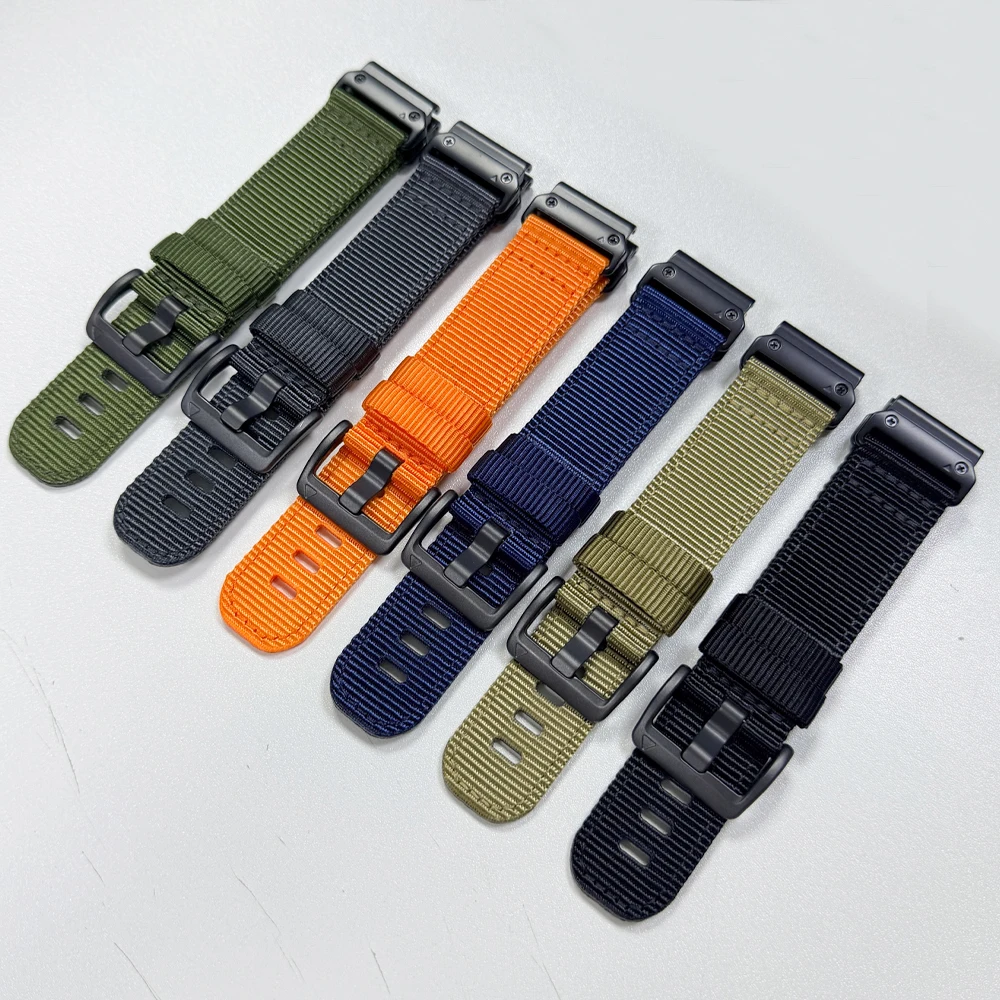 QuickFit Woven Nylon Strap - 22mm & 26mm Adjustable Width