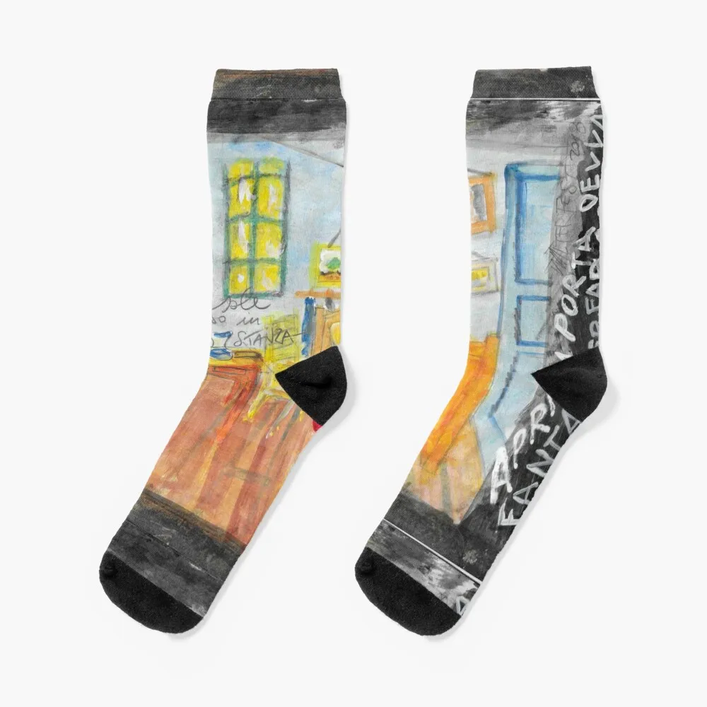 

Модные новые мужские носки tribute to Van Gogh, женские носки