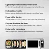 ercial Microwave Oven with 6-Minute Electronic Dial Control Timer, Bottom E 2