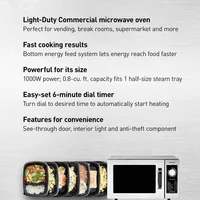 ercial Microwave Oven with 6-Minute Electronic Dial Control Timer, Bottom E 2