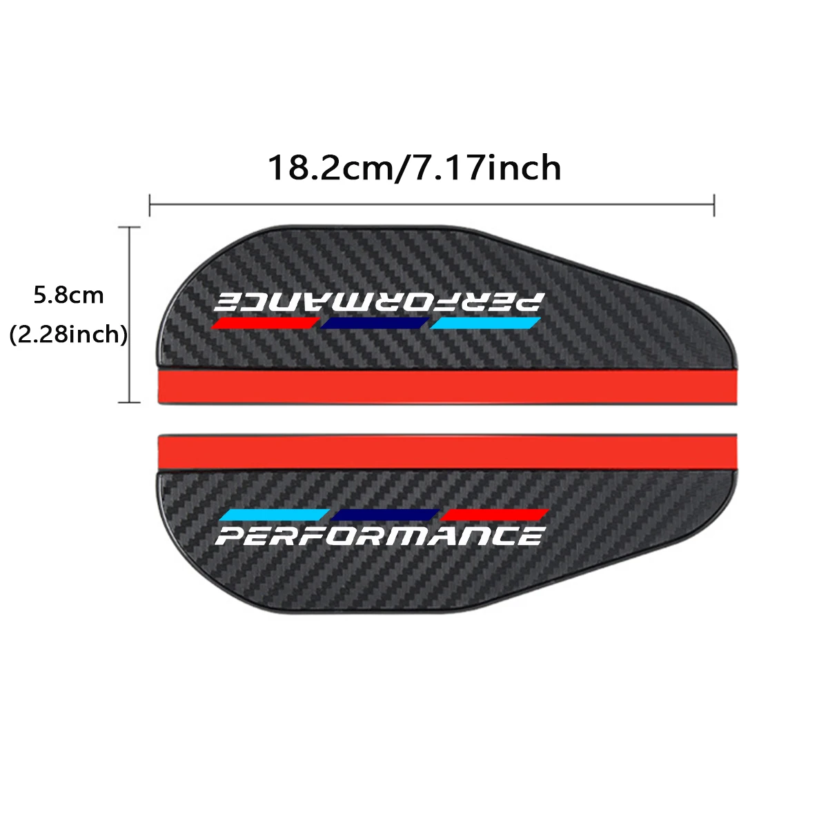 2 Pcs Car Rearview Mirror Rain Eyebrow Carbon Fiber Rearview Mirror Rain Snow Blocker Sun Visor For BMW 1 2 3 4 5 Series X1 X3