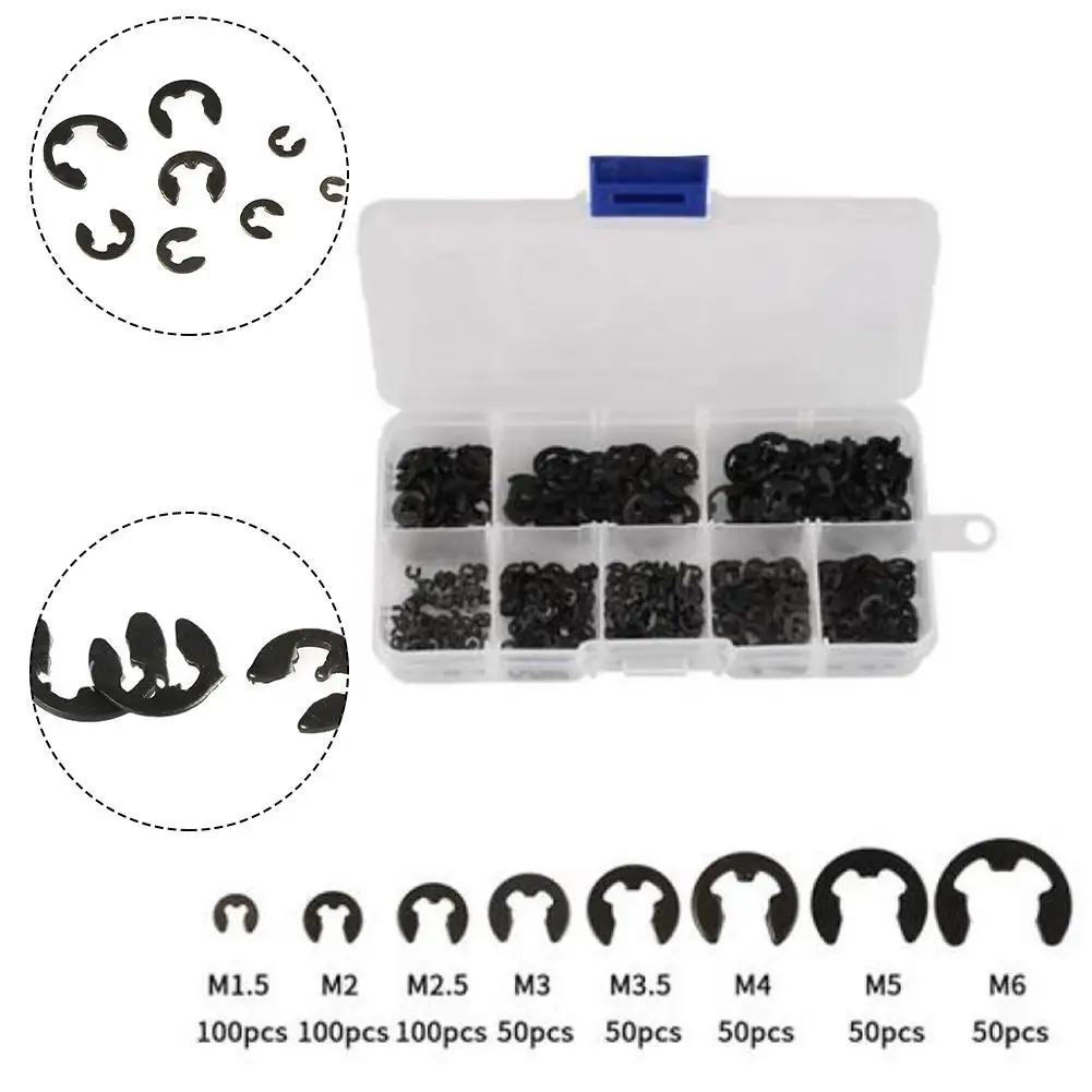 

Choose from a Variety of E Clip Sizes with our 550 Piece Stainless Steel Kit Ideal for Professionals and DIY ers Alike!