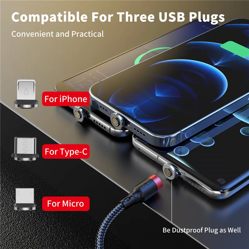 5A Fast Charging Magnetic USB Cable Type C Cable For Iphone 14 XR Samsung usb c cable