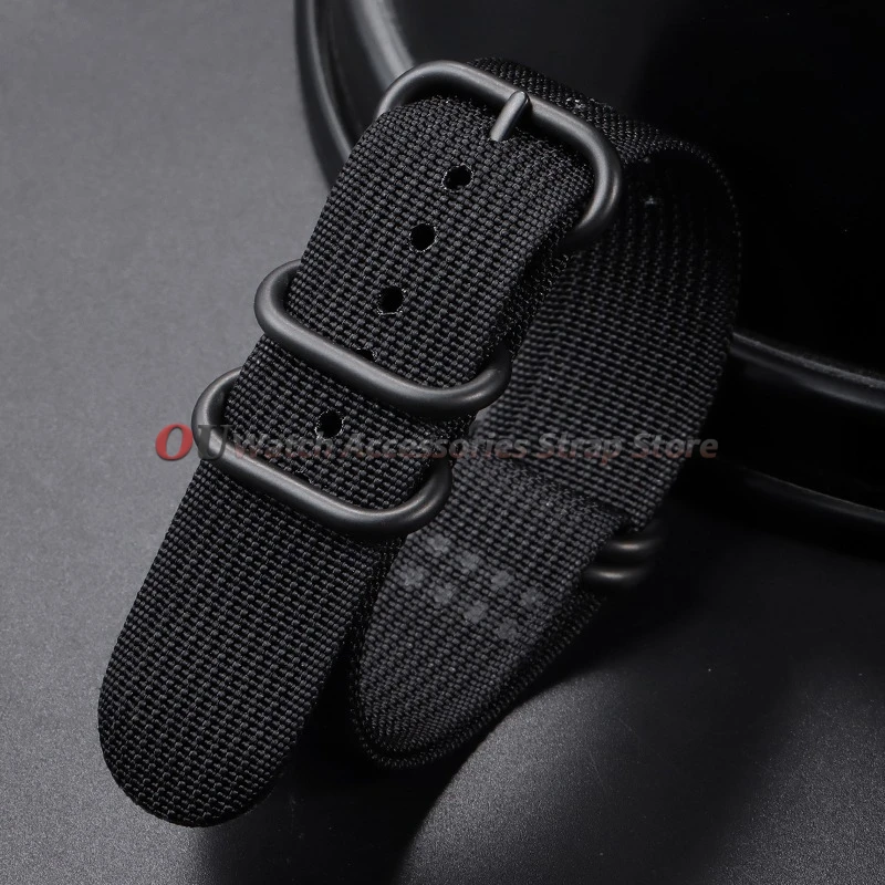Versatile Nylon Canvas Watch Strap - Sporty Military Style
