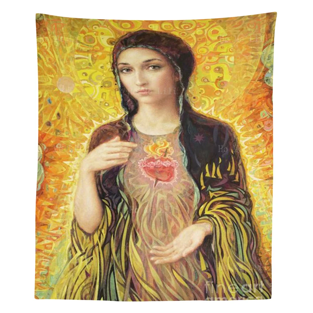 

Гобелен на стену «леди и Лебедь» с безукоризненным сердцем Мэри эпохи Возрождения от Ho Me Lili для декора гостиной