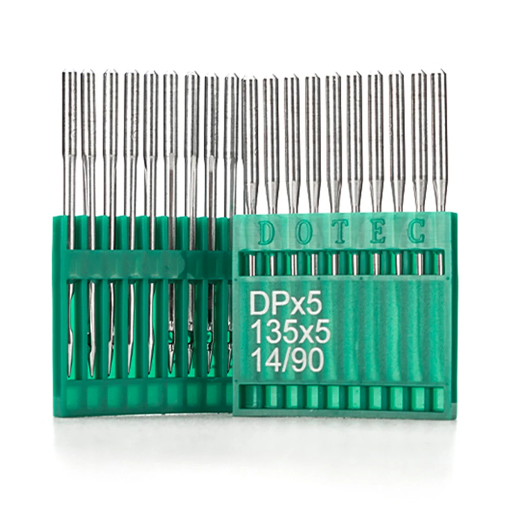 DOTEC 100PCS Sewing Needles DPx5  Twin Needle Lock Stitcher Sewing Machine  Bartack Machine Synchronous Sewing Machine Needle 5
