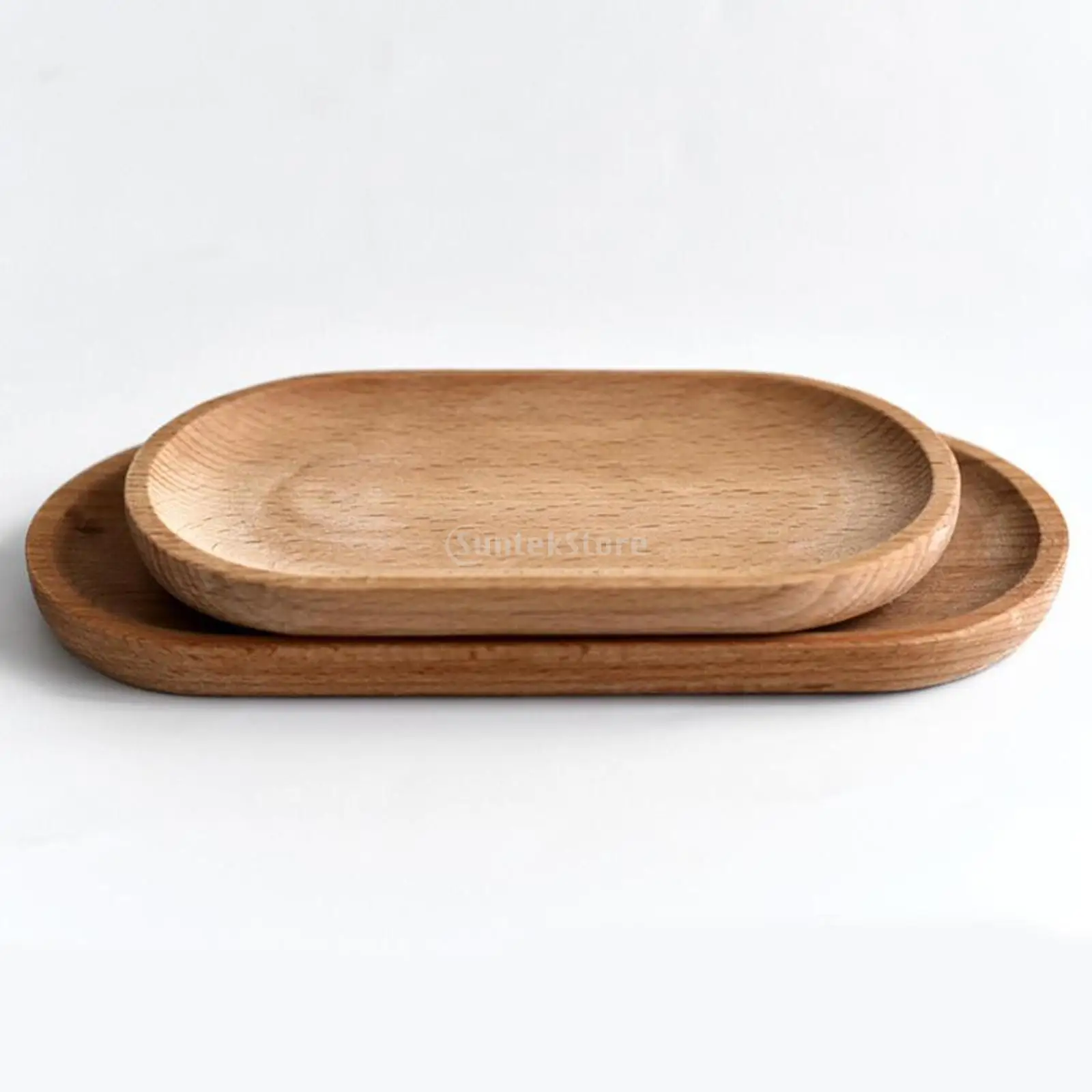 Oval Wooden Tea Tray Serving Table Plate Snacks Food Storage Dish Tray Fruit Dishes Saucer Dessert Serving Bamboo wooden serving tray,tea tray,dessert plate