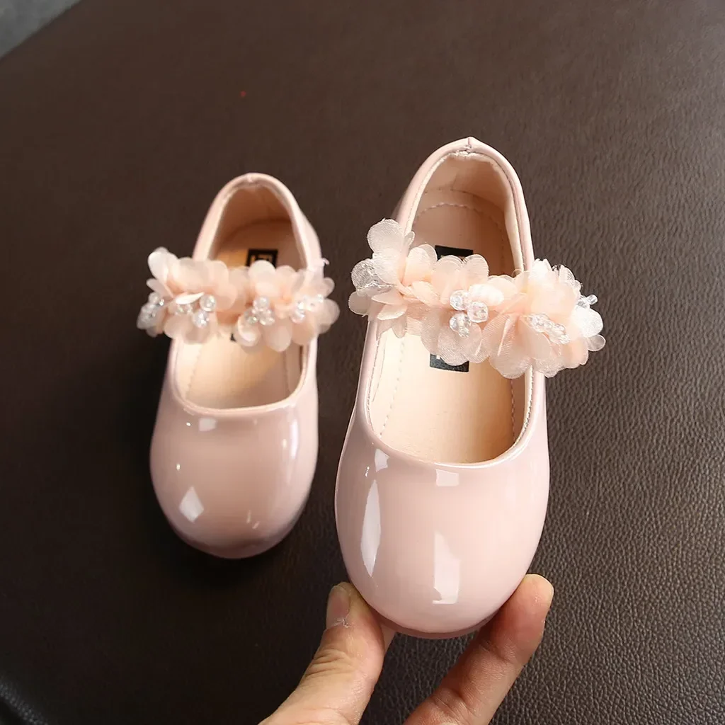 รูปสินค้า รองเท้าเด็กหญิงบัลเลต์ลูกไม้สวยหรู