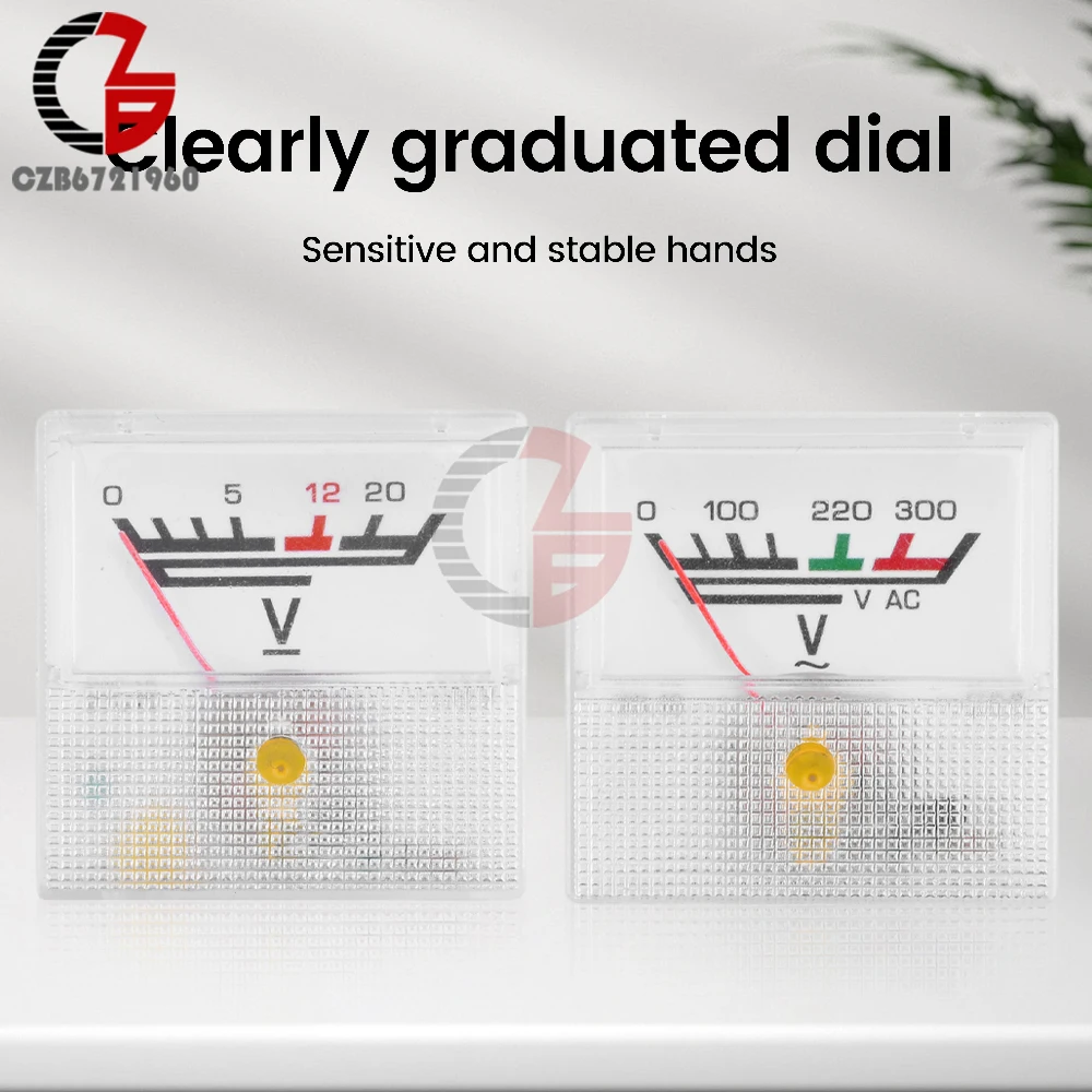 Analog Pointer Voltage and Current Panel Meter Tester