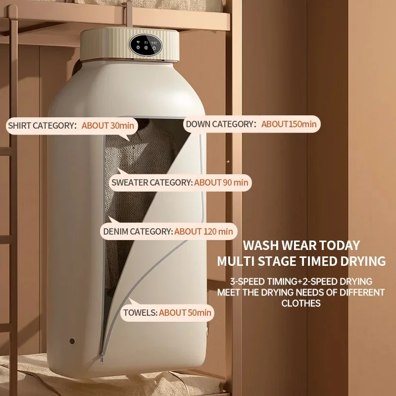 110V 220V 600W Multifunctional Household Foldable Electric Clothes Dryer Home Small Baby Drying Portable Timing Air Dryer 2