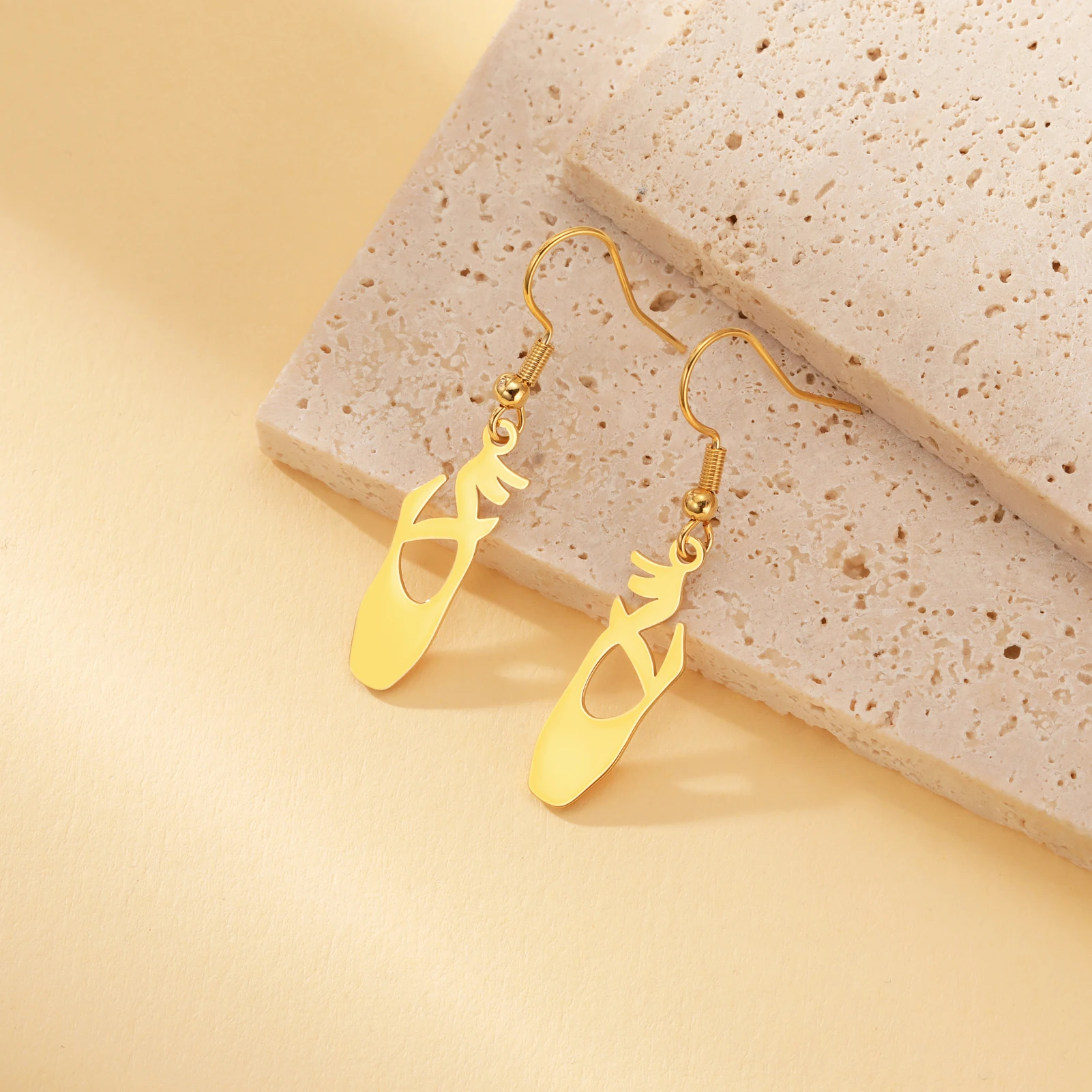 Unift Ballerina Pointe Shoe Earrings for Women Girl Stainless