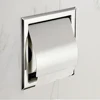 Stainless Steel Recessed Toilet Paper Holder Wall Toilet Paper Holder Modern Style Toilet Paper Holder Recessed Tissue Roll D 6