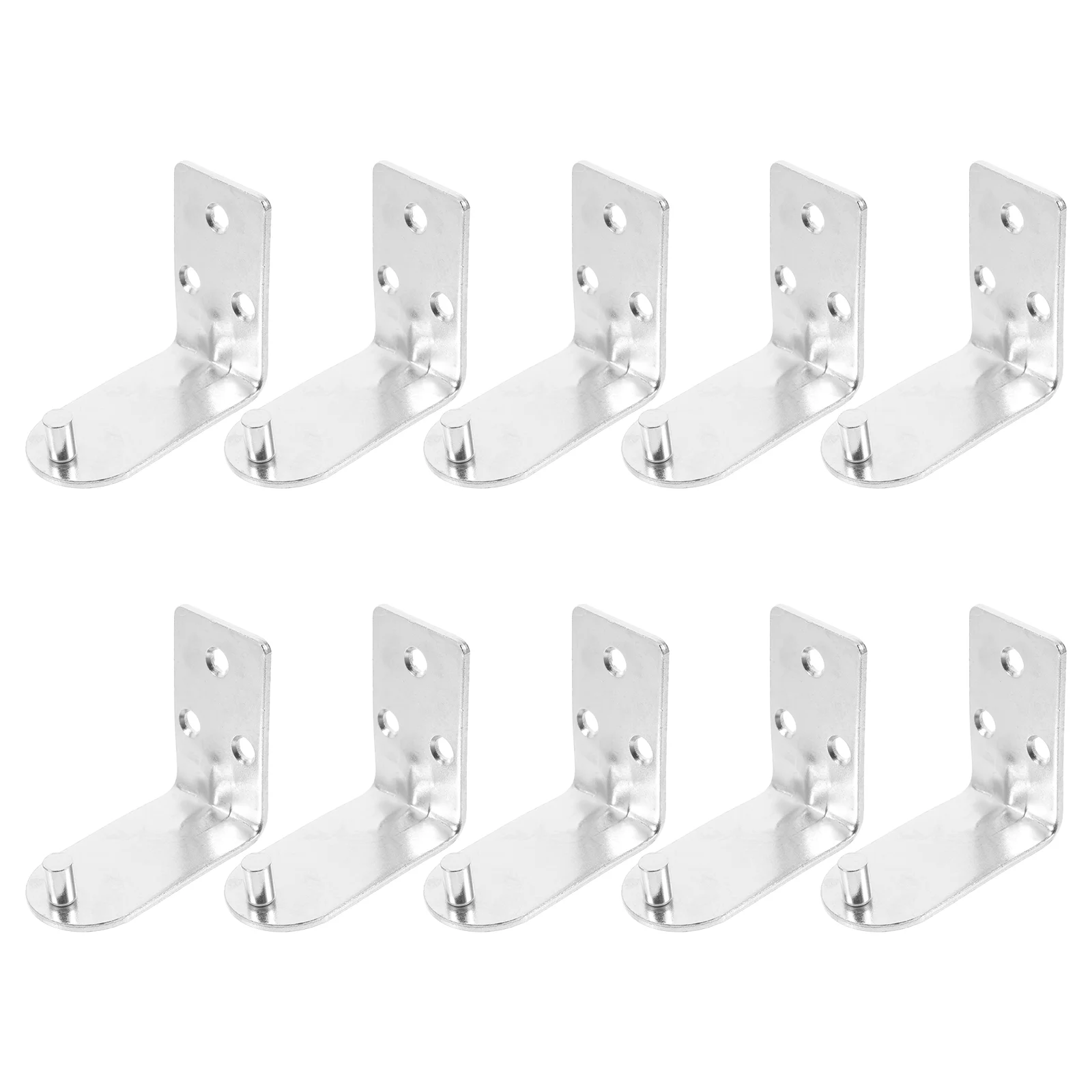 10 Pcs Fire Extinguishers Hook Angle Bracket Shape Hanger Silver Channel Strut Socket