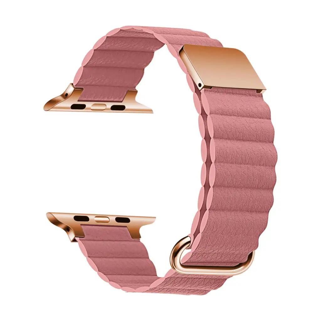 

Magnetic Loop For Apple watch Ultra Band 49mm 44mm 45mm 40mm 41mm 45 mm leather Bracelet correa iwatch series 7 8 6 5 4 SE Strap