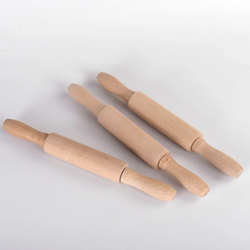 2Pcs Mini Rolling Pin Kids Rolling Pin Non-stick Rolling Pin