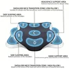 Ergonomic memory foam butterfly neck pillow, C-shaped/adjustable dual height, transparent cover support - side/supine/pillow sle 4