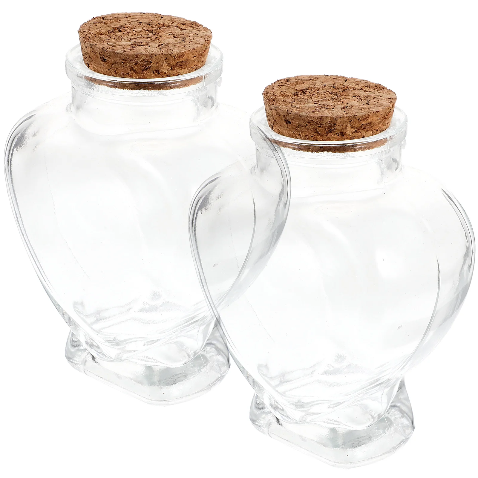 

2pcs DIY Small Glass Bottles Multi-function Wish Bottles Delicate Miniature Bottles