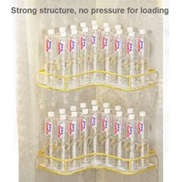 Luxury Acrylic Bathroom Shelf without Drilling Corner Shelf For Shower Kitchen Toilet Skincare Organizer Bathroom Accessories 2