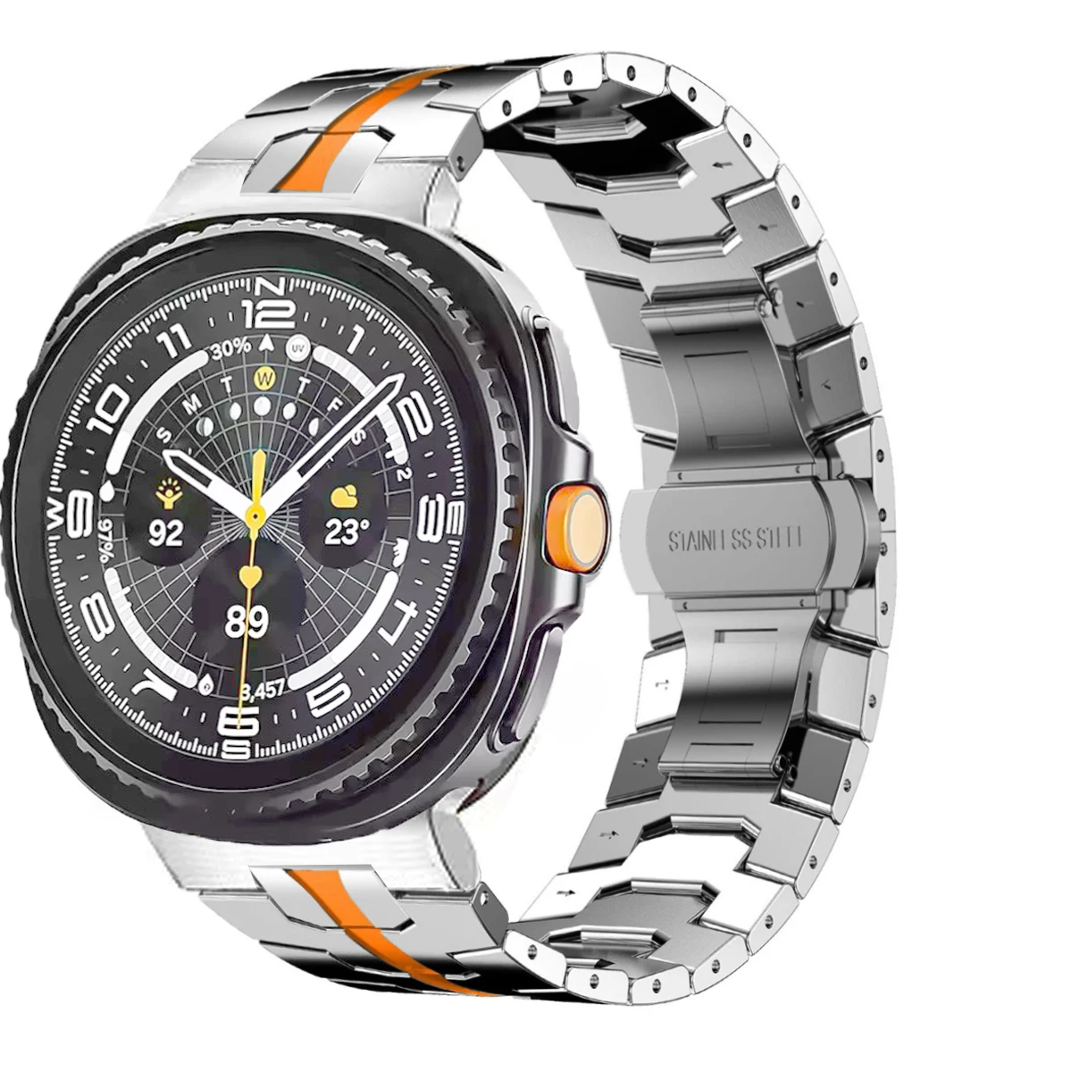 Luxury Titanium Stainless Steel Bracelet Strap