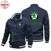 WRC rally Skoda racing logo jacket loose long sleeve top stand-up collar jacket skoda logo jacket 3