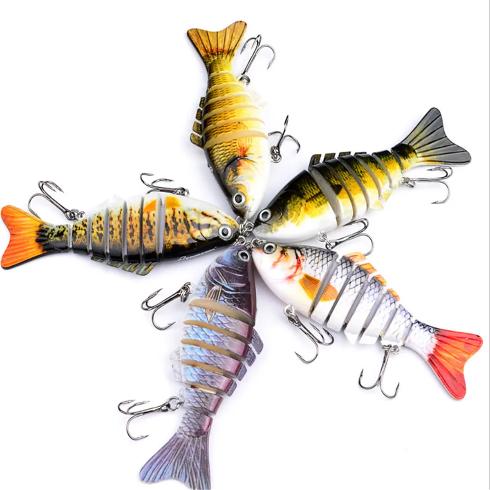 1PCS Verbunden Multi Abschnitte Angeln Locken 10cm 15,5g Wobbler Crankbait Künstliche Harten Köder Swimbait Trolling Karpfen Angeln angelgerät