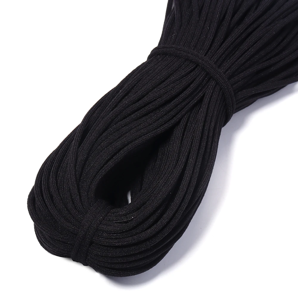 10 Yards of 3mm Colorful High-Elastic Round Band for DIY Crafts and Accessories