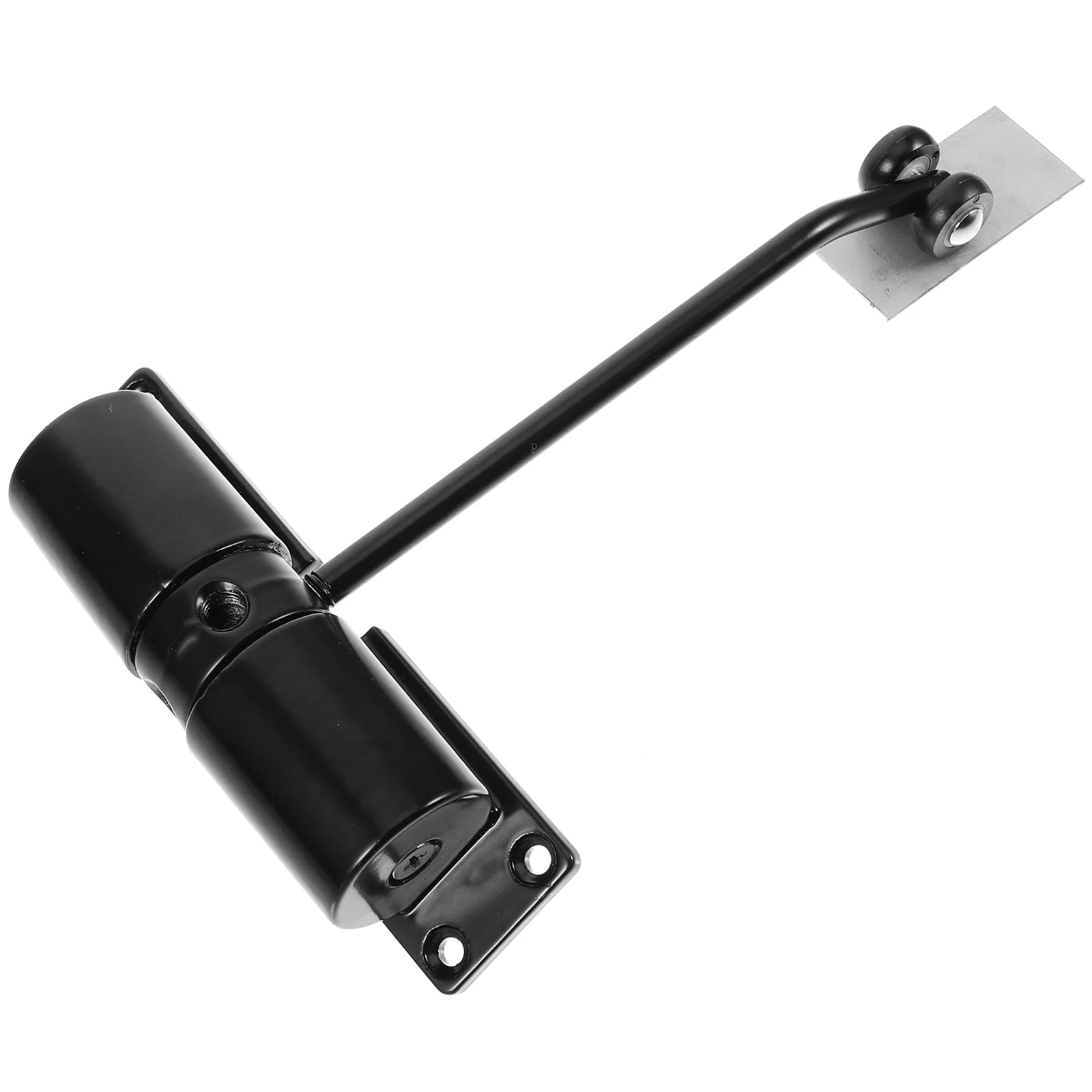Automatic Door Closer Black Round Self Closing Hinge Spring Loaded Door Closer For Exterior Closers Metal