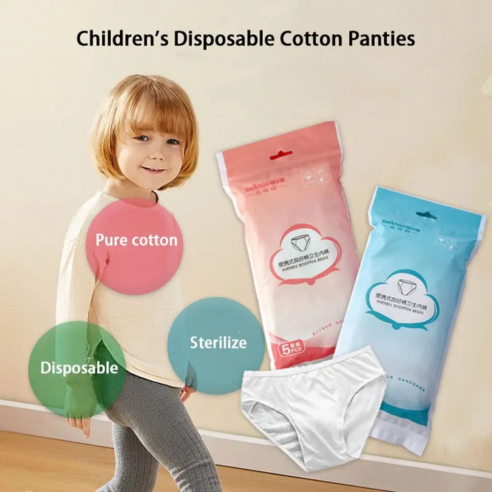 

Portable Baby Intimates Convenient Pure cotton Kids Underwears Children's Disposable Panties Travel Hotel Supplies Kids Briefs