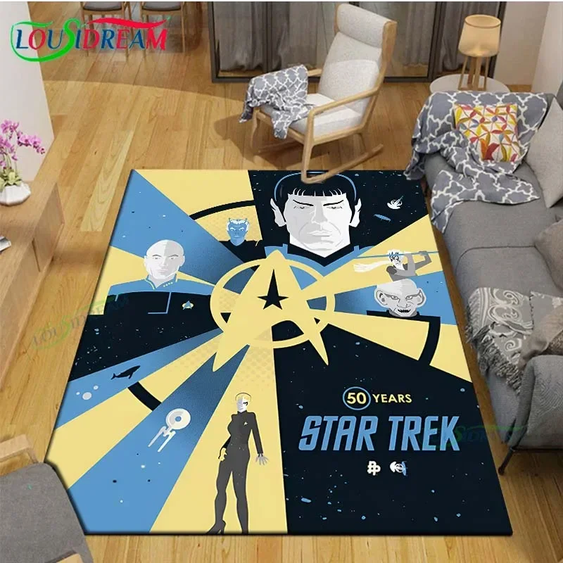 

Famous Film S-Star Trek Printed Carpets Living Room Anti-Skid Area Rug Kids Bedroom Mats Yoga Mat Large Carpet Decor