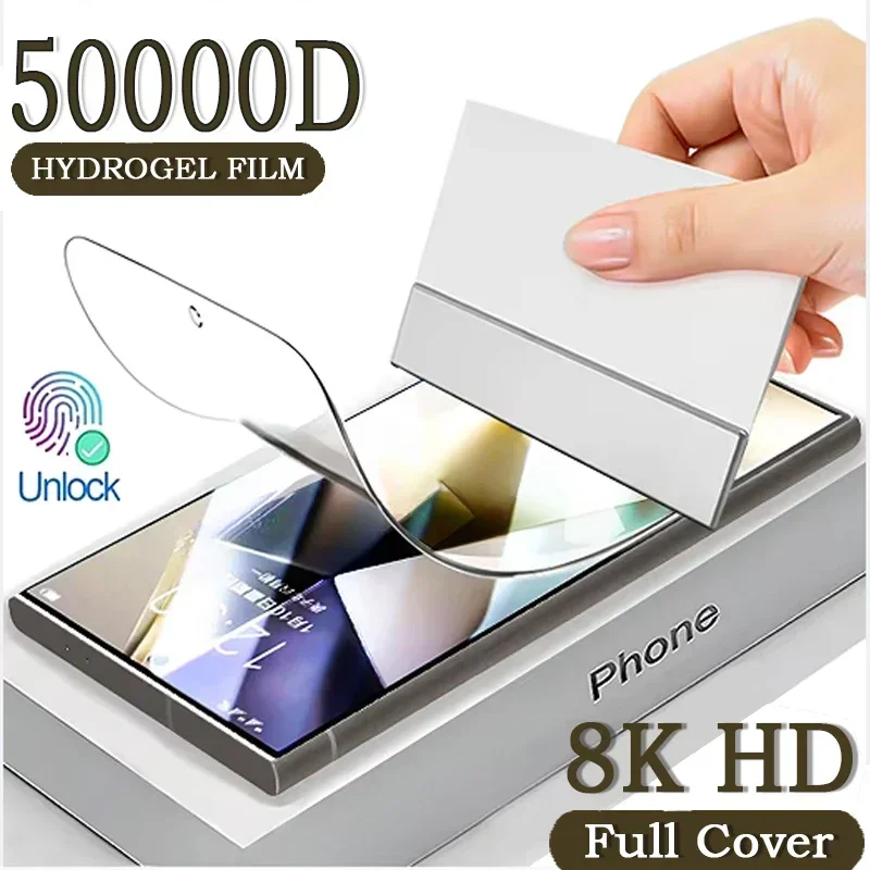 2-4 stücke Volle Abdeckung Flexible Silikon Hydrogel Film Für Samsung S24 Ultra S23 S22 S21 FE S20 S10 Hinweis 20 10 Plus Screen Protector