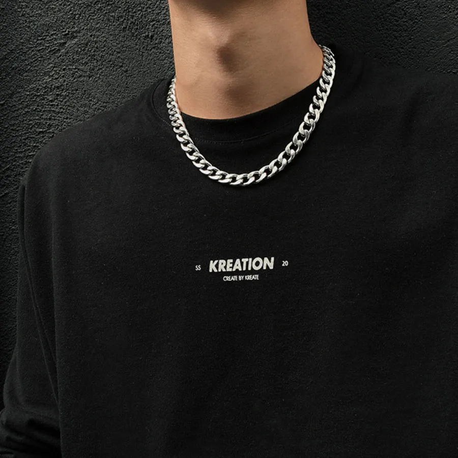 Stainless Steel Cuban Chain Necklace for Men