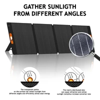 Panneau solaire pliable 400W pour stations d'alimentation, camping, générateur d'énergie d'urgence, charge hors réseau 4