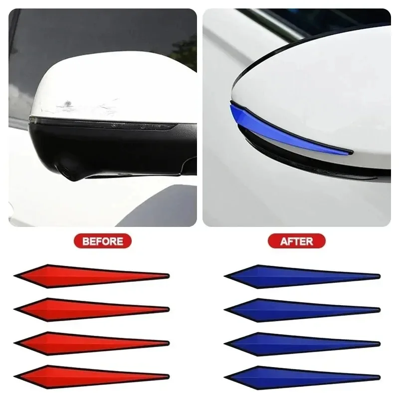 Car Bumper Sticker 4pcs Automobile Bumper Strip Anti-collision Protective Anti-scratch Body Decoration Door Protector