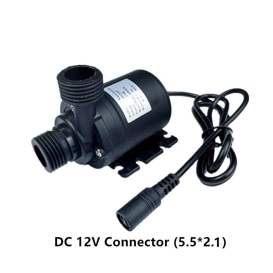 Submersible Water Pump 12V High Pressure Ultra Quiet Solar DC 24V Lift 5M 800L/H Brushless Motor Water Pumps with Brass Joints