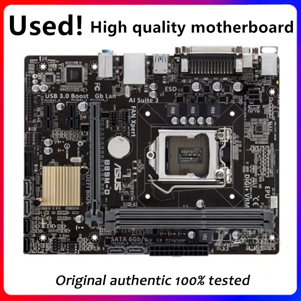 

Оригинальная б/у материнская плата B85 LGA 1150 для Asus