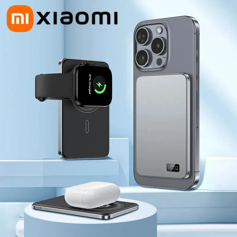 Xiaomi 10000mAh Thin Magnetic Wireless Power Bank PD 25W Fast Charging Portable External Battery For Magsafe For iPhone Samsung 5