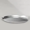 Nordic Light Luxury Round Stainless Steel Tray Fruit Dish Coffee Tea Wine Set Storage Tray Serving Plate Living Room Organizer 5