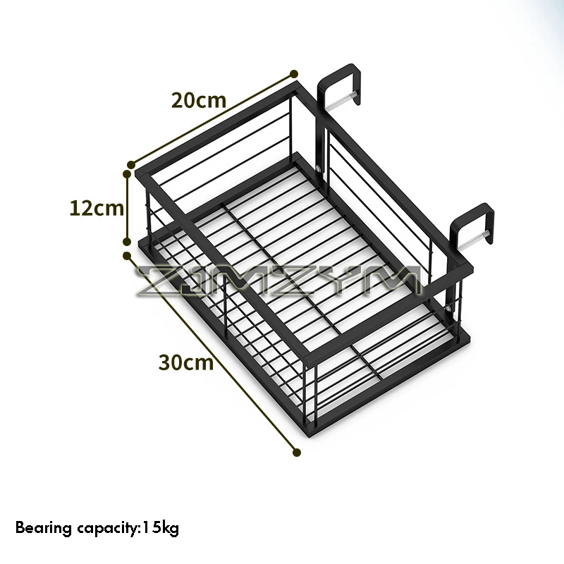Flower Pot Organizer Storage Basket Rack Hanging Rack Closet Holders Balcony Rail Planter Shelf Fence Railing Flower Pots Holder