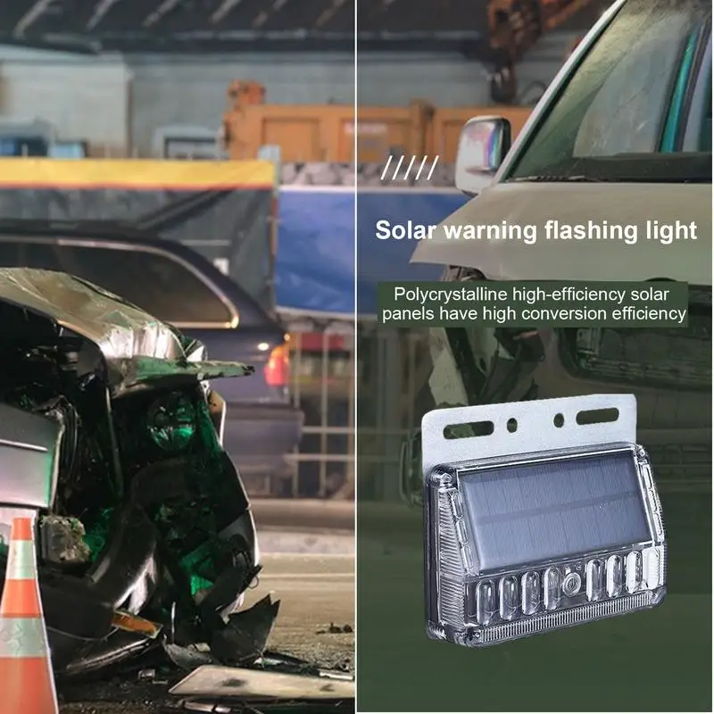Warning Lights Solar Flashing Warning Lights LED Warning Safety Flashing By Strobe Lights Adjustable Automotive Parking Lamp