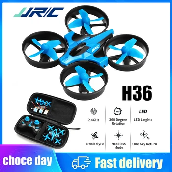 JJRC H36 Mini Rc 2.4G Drone 6 assi Modalità senza testa Elicottero per evitare collisioni 360 °   Flipping Quadcopter Droni Giocattoli per bambini